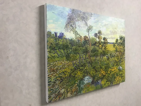 �Farmhouse_in_Provence_&_Sunset_at_Montmajour,_Framed,_Wall_D�cor,_Multicolor