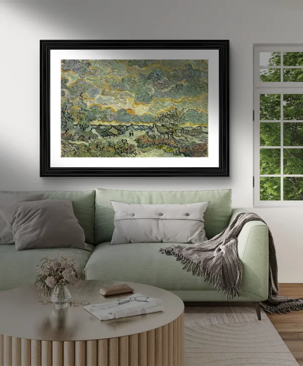 Reminiscence_of_Brabant_1890,_A_Painting_by_Van_Gogh,_Framed,_Wall_Decor,_Multicolor