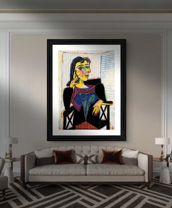 Portrait_of_Dora_Maar_1937_,_A_Painting_by_Pablo_Picasso,_Framed,_Wall_Decor,_Multicolor