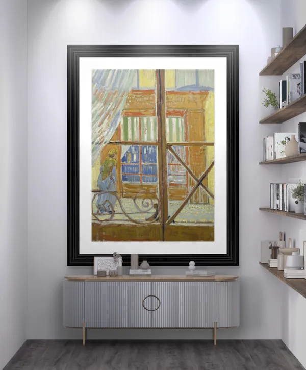 View_of_A_Butchers_Shop_1888,_A_Painting_by_Van_Gogh,_Framed,_Wall_Decor,_Multicolor