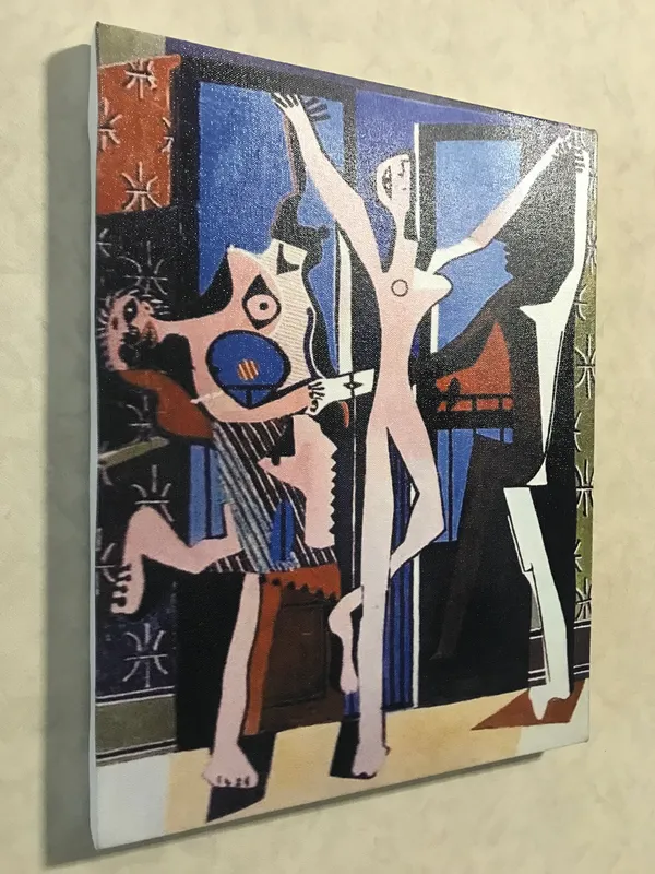 Three_Dancers,_1925,_A_Painting_by_Pablo_Picasso,_Framed_Canvas,_Wall_Decor,_Multicolor