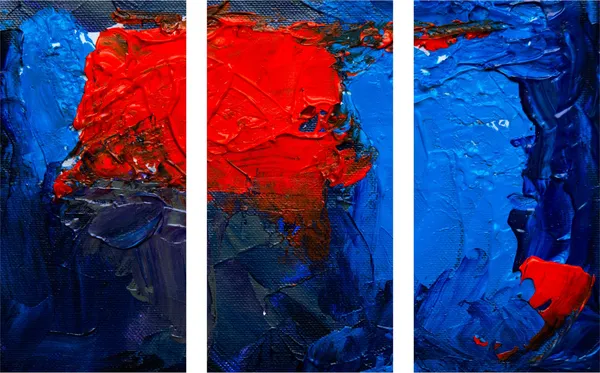 Abstract_Theme_Modern_Art_Painting,_Wall_D�cor,_Framed_Canvas,_Set_of_3,_9"x18"_each,_Multicolor