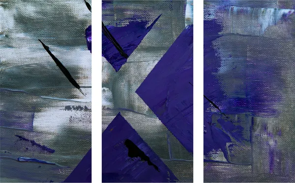 Abstract_Theme_Modern_Art_Painting,_Wall_D�cor,_Framed_Canvas,_Set_of_3,_9"x18"_each,_Multicolor