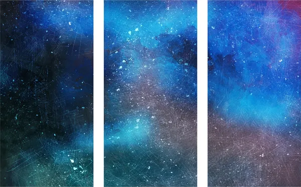 Abstract_Theme_Modern_Art_Painting,_Wall_D�cor,_Framed_Canvas,_Set_of_3,_9"x18"_each,_Multicolor