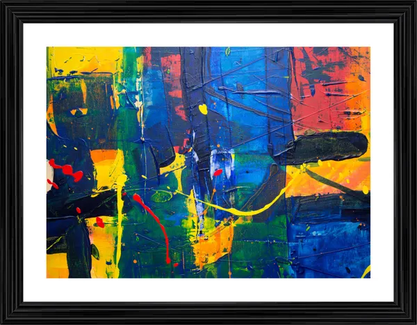 Abstract_Theme_Modern_Art_Painting,_Wall_D�cor,_Framed,_Multicolor