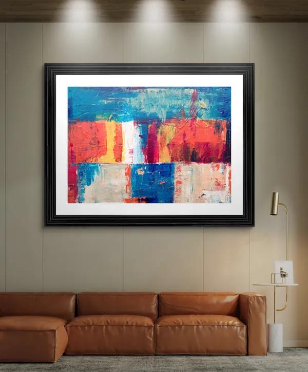 Abstract_Theme_Modern_Art_Painting,_Wall_D�cor,_Framed,_Multicolor