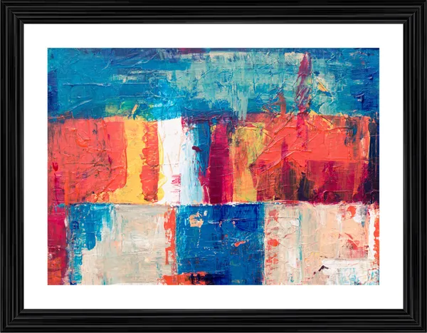 Abstract_Theme_Modern_Art_Painting,_Wall_D�cor,_Framed,_Multicolor