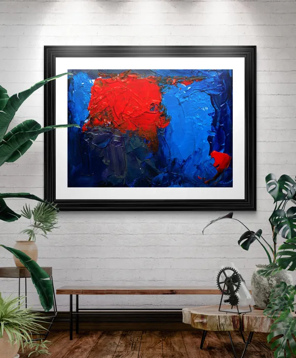 Abstract_Theme_Modern_Art_Painting,_Wall_D�cor,_Framed,_Multicolor