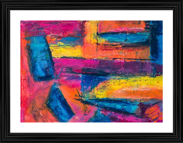 Abstract_Theme_Modern_Art_Painting,_Wall_D�cor,_Framed,_Multicolor