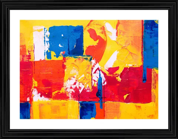 Abstract_Theme_Modern_Art_Painting,_Wall_D�cor,_Framed,_Multicolor