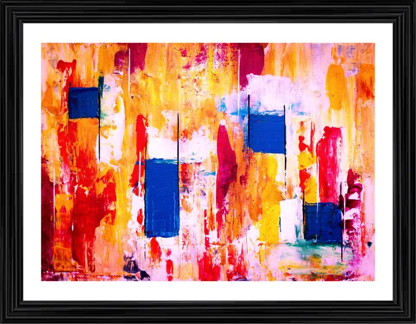 Abstract_Theme_Modern_Art_Painting,_Wall_D�cor,_Framed,_Multicolor