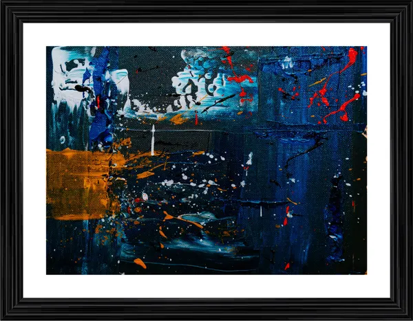 Abstract_Theme_Modern_Art_Painting,_Wall_D�cor,_Framed,_Multicolor