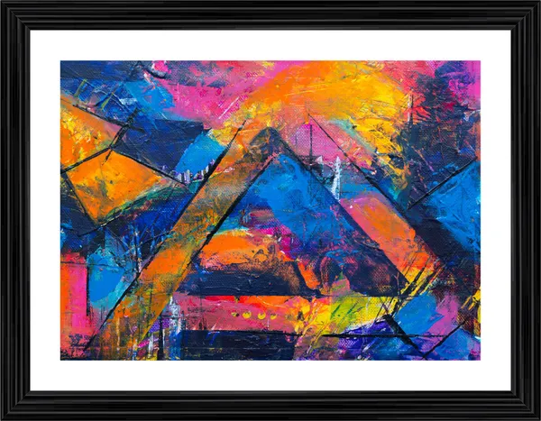 Abstract_Theme_Modern_Art_Painting,_Wall_D�cor,_Framed,_Multicolor