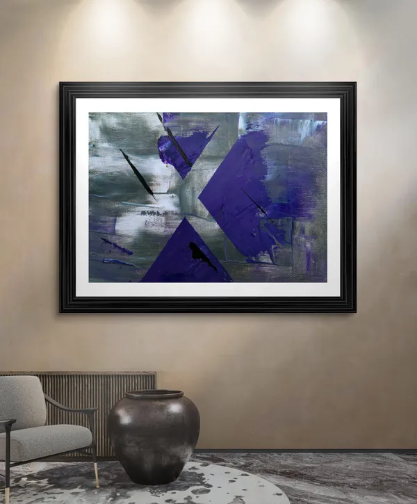 Abstract_Theme_Modern_Art_Painting,_Wall_D�cor,_Framed,_Multicolor