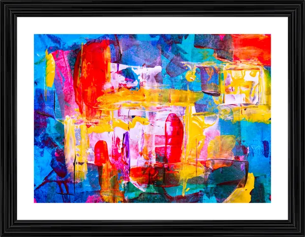 Abstract_Theme_Modern_Art_Painting,_Wall_D�cor,_Framed,_Multicolor