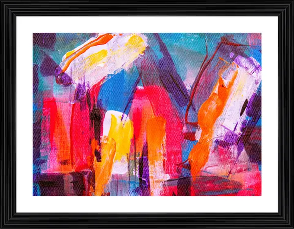 Abstract_Theme_Modern_Art_Painting,_Wall_D�cor,_Framed,_Multicolor
