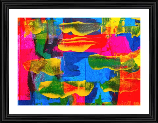 Abstract_Theme_Modern_Art_Painting,_Wall_D�cor,_Framed,_Multicolor