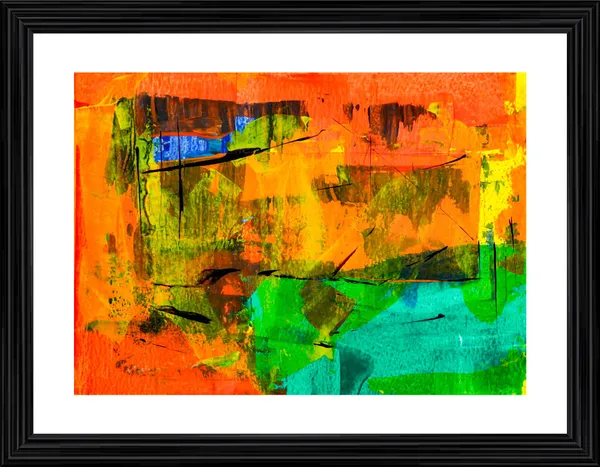 Abstract_Theme_Modern_Art_Painting,_Wall_D�cor,_Framed,_Multicolor