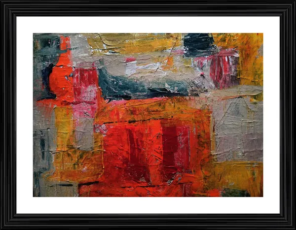 Abstract_Theme_Modern_Art_Painting,_Wall_D�cor,_Framed,_Multicolor