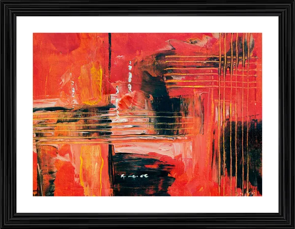 Abstract_Theme_Modern_Art_Painting,_Wall_D�cor,_Framed,_Multicolor