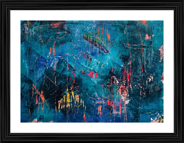 Abstract_Theme_Modern_Art_Painting,_Wall_D�cor,_Framed,_Multicolor