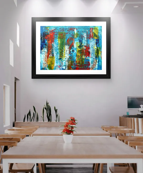 Abstract_Theme_Modern_Art_Painting,_Wall_D�cor,_Framed,_Multicolor