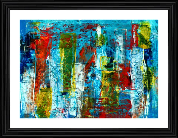 Abstract_Theme_Modern_Art_Painting,_Wall_D�cor,_Framed,_Multicolor
