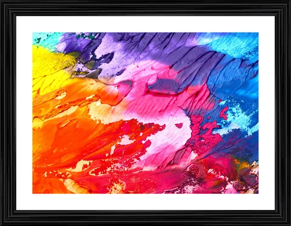 Abstract_Theme_Modern_Art_Painting,_Wall_D�cor,_Framed,_Multicolor