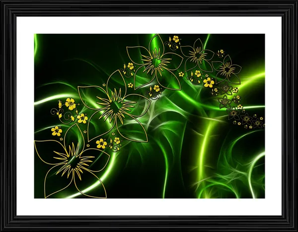 Abstract_Theme_Modern_Art_Painting,_Wall_D�cor,_Framed,_Multicolor