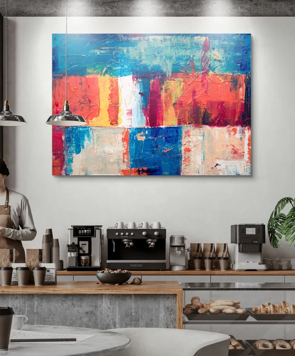 Abstract_Theme_Modern_Art_Painting,_Wall_D�cor,_Framed_Canvas,_Multicolor