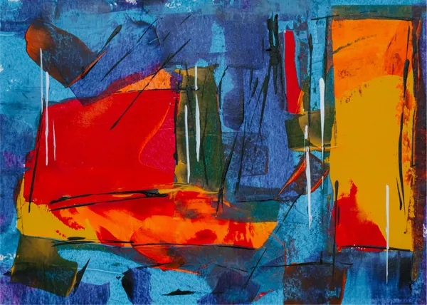 Abstract_Theme_Modern_Art_Painting,_Wall_D�cor,_Framed_Canvas,_Multicolor