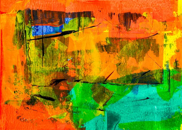 Abstract_Theme_Modern_Art_Painting,_Wall_D�cor,_Framed_Canvas,_Multicolor