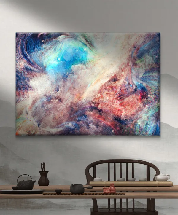 Abstract_Theme_Modern_Art_Painting,_Wall_D�cor,_Framed_Canvas,_Multicolor