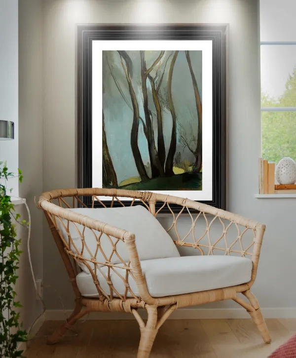 Towards_Woods_-_A_Painting_by_Amrita_Sher-Gil,_Wall_Decor,_Framed,_Multicolor