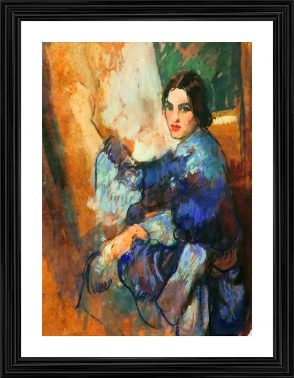 A_Painter_-_A_Painting_by_Amrita_Sher-Gil,_Wall_Decor,_Framed,_Multicolor
