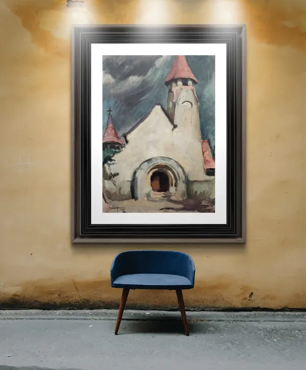 Mistery_-_A_Painting_by_Amrita_Sher-Gil,_Wall_Decor,_Framed,_Multicolor