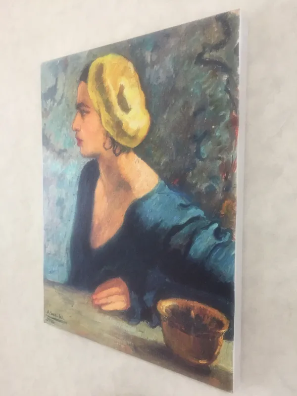 Self_Portrait_4_-_A_Painting_by_Amrita_Sher-Gil,_Wall_Decor,_Framed_Canvas,_Multicolor