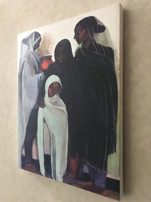 Four_Girls_-_A_Painting_by_Amrita_Sher-Gil,_Wall_Decor,_Framed_Canvas,_Multicolor