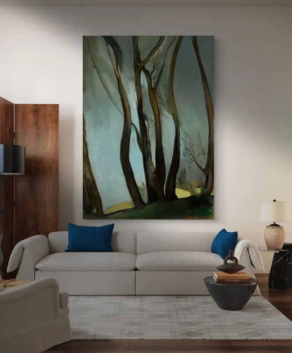 Towards_Woods_-_A_Painting_by_Amrita_Sher-Gil,_Wall_Decor,_Framed_Canvas,_Multicolor