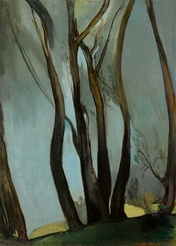 Towards_Woods_-_A_Painting_by_Amrita_Sher-Gil,_Wall_Decor,_Framed_Canvas,_Multicolor