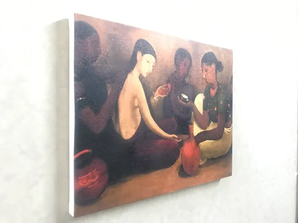 Village_Bride_-_A_Painting_by_Amrita_Sher-Gil,_Wall_Decor,_Framed_Canvas,_Multicolor