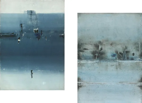 Abstract_/_Modern_Art_Paintings_by_Vasudeo_Gaitonde,_Set_of_2,_Unframed_Canvas_Art_prints