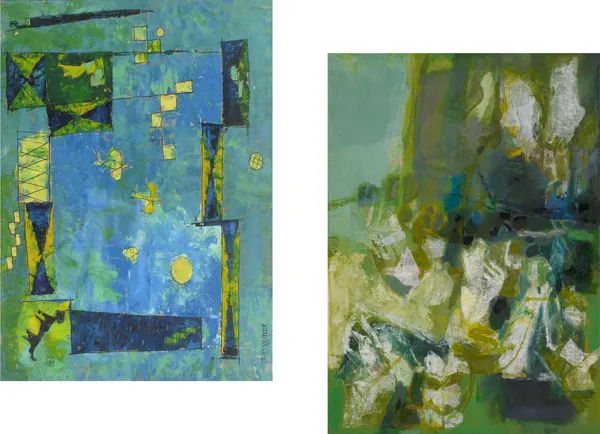 Abstract_/_Modern_Art_Paintings_by_Vasudeo_Gaitonde,_Set_of_2,_Unframed_Canvas_Art_prints