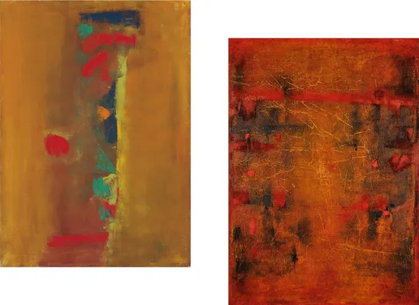 Abstract_/_Modern_Art_Paintings_by_Vasudeo_Gaitonde,_Set_of_2,_Unframed_Canvas_Art_prints