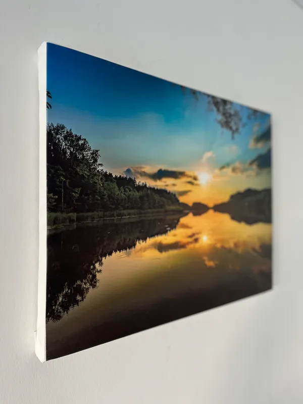 Sunset_at_Calm_River,_Nature_Theme_Wall_Decor,_Framed,_Multicolor