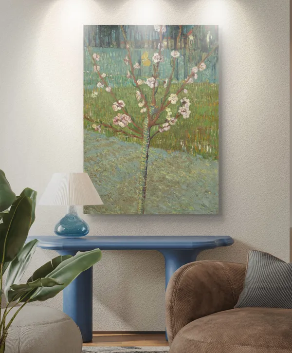 Peach_Tree_in_Blossom_1888,_A_Painting_by_Van_Gogh,_Framed_Canvas,_Wall_Decor,_Multicolor
