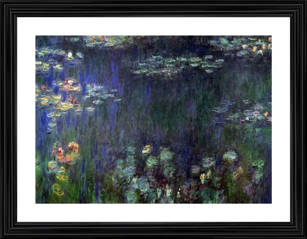 Water_Lilies,_Green_Reflection*_(1917),_A_Painting_by_Claude_Monet,_Wall_D�cor,_Framed,_Multicolor