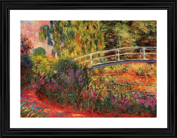 Water_Lily_Pond,_Water_Irises*_(1900),_A_Painting_by_Claude_Monet,_Wall_D�cor,_Framed,_Multicolor