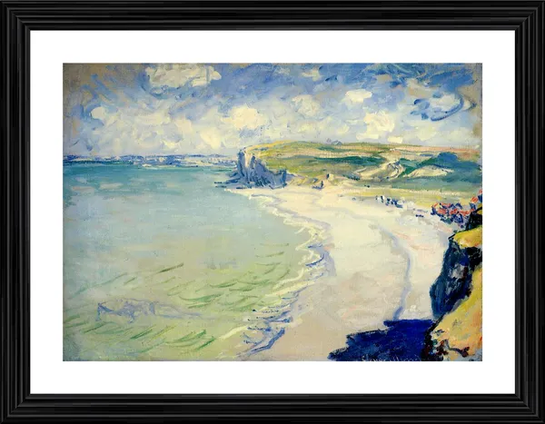 Beach_at_Pourville-1_(1882),_A_Painting_by_Claude_Monet,_Wall_D�cor,_Framed,_Multicolor