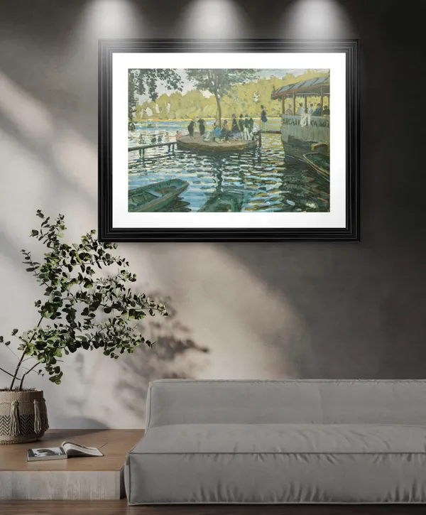 La_Grenouill�re_(1869),_A_Painting_by_Claude_Monet,_Wall_D�cor,_Framed,_Multicolor